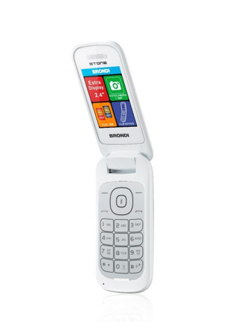 Brondi Stone 6,1 cm (2.4") 86 g Bianco Telefono cellulare basico