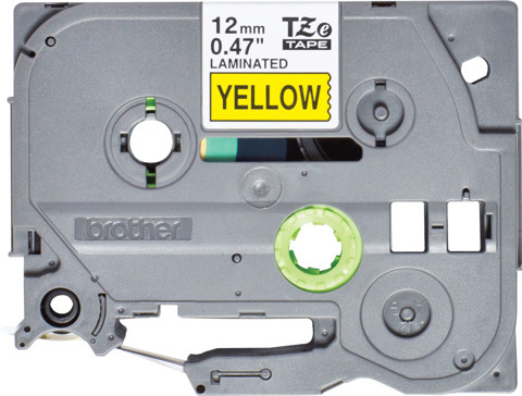 Brother TZE-631S nastro per etichettatrice Nero su giallo
