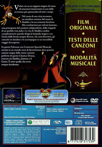 Buena Vista Aladdin - Special Edition DVD 2D Tedesca, Inglese, Francese, ITA
