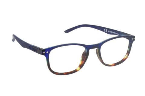 Bullonerie ML22 Unisex Ovale Montatura piena Blu, Marrone