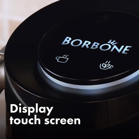 Caffè Borbone Bluemoon Macchina da Caffè a Cialde ESE 44mm – Multifunzione per Espresso, Infusi e Bevande Calde, Pressione 15 bar, Serbatoio 0.9L - Nero