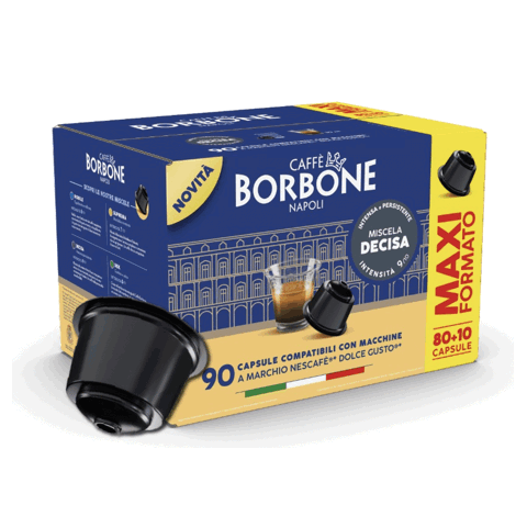 Caffè Borbone Capsule per Dolcegusto Miscela Decisa 90 pz DGBREDDECISA90N