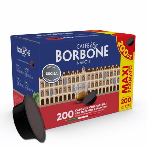 Caffè Borbone Capsule per Lavazza a modo mio decisa 200 pz
