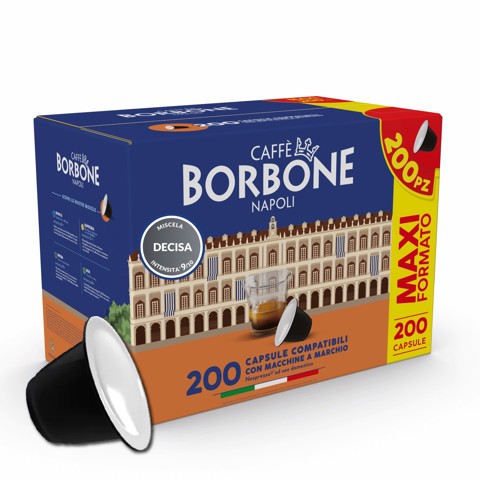 Caffè Borbone confezione maxi Capsule nespresso decisa 200 pz