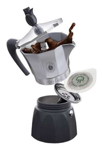 Caffè Borbone MokaCiao Manuale Strumento per preparare il caffè sottovuoto