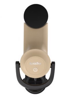 Caffè Borbone Simplymoon Macchina da Caffè a Cialde ESE 44mm – Multifunzione per Espresso, Infusi e Bevande Calde, Pressione 15 bar, Serbatoio 0.9L - Sabbia