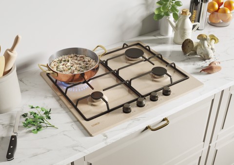 Candy Classic CHW6BRAV4WGT Avena Da incasso 60 cm Gas 4 Fornello(i)