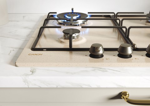 Candy Classic CHW6BRAV4WGT Avena Da incasso 60 cm Gas 4 Fornello(i)
