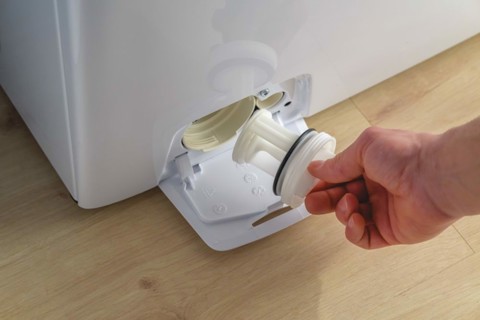 Candy COW4854TWM6/1-S lavasciuga Libera installazione Caricamento frontale Bianco D