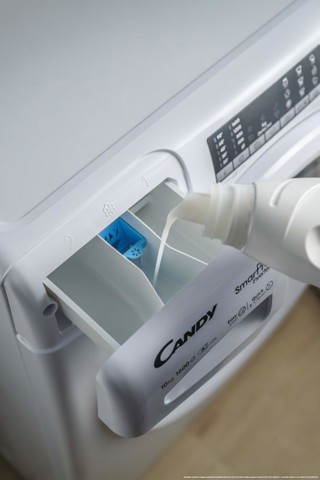 Candy COW4854TWM6/1-S lavasciuga Libera installazione Caricamento frontale Bianco D