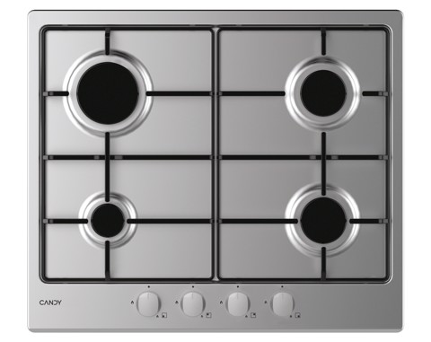Candy Idea CHW6BRX Acciaio inox Da incasso 60 cm Gas 4 Fornello(i)