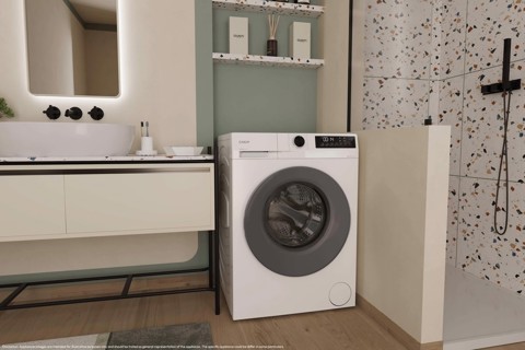 Candy ProWash 300, Lavasciuga Slim 8+5 KG, 10% più efficente della classe A, 1400 giri, Bianco, Inverter, Fresh Vapor, GWD 485SG6-S