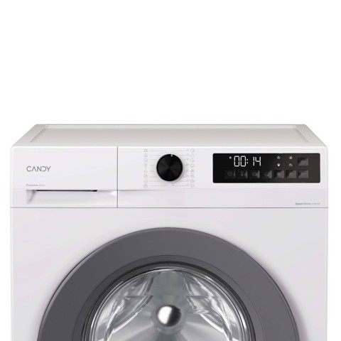Candy ProWash 300, Lavatrice Carica Frontale 9 KG, 20% più efficente della classe A, 1400 giri, Bianco, Inverter, Fresh Vapor, 8 Cicli Rapidi, GD 49G8-S