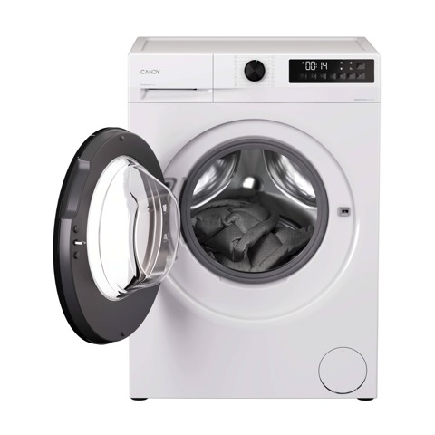 Candy ProWash 300, Lavatrice Carica Frontale 9 KG, 20% più efficente della classe A, 1400 giri, Bianco, Inverter, Fresh Vapor, 8 Cicli Rapidi, GD 49G8-S