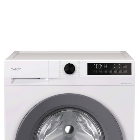 Candy ProWash 300, Lavatrice Carica Frontale 9 KG, 20% più efficente della classe A, 1400 giri, Bianco, Inverter, Fresh Vapor, 8 Cicli Rapidi, GD 49G8-S