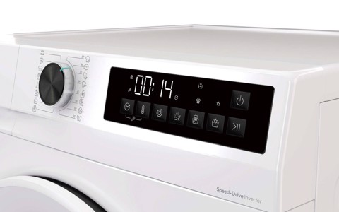 Candy ProWash 300, Lavatrice Compatta 6 KG, 10% più efficente della classe A, 1000 giri, Bianco, Inverter, Fresh Vapor, 8 Cicli Rapidi, GD 06SS6-S