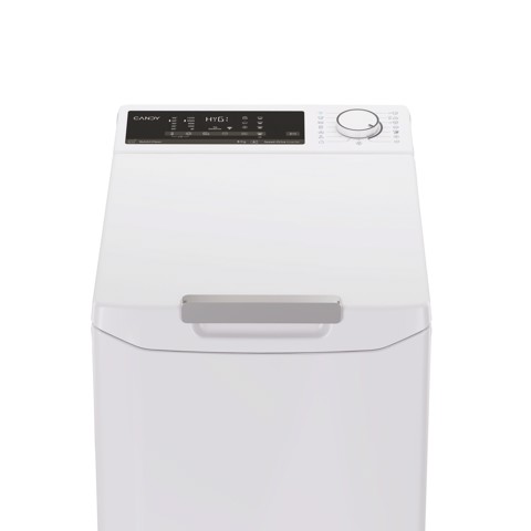 Candy ProWash 500, Lavatrice Carica dall'alto 8 KG, Classe A, 1200 giri, Bianco, Inverter, Wi-Fi, Smart Wash, TCA284TM5-S