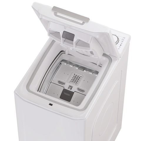 Candy ProWash 500, Lavatrice Carica dall'alto 8 KG, Classe A, 1200 giri, Bianco, Inverter, Wi-Fi, Smart Wash, TCA284TM5-S