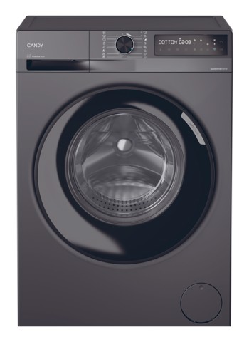 Candy ProWash 500, Lavatrice Slim 8 KG, 10% più efficente della classe A, 1400 giri, Antracite, Inverter, Vapore, Wi-Fi, Smart Wash, BR 48B6G-S