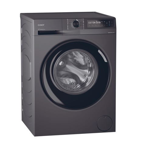 Candy ProWash 500, Lavatrice Slim 8 KG, 10% più efficente della classe A, 1400 giri, Antracite, Inverter, Vapore, Wi-Fi, Smart Wash, BR 48B6G-S