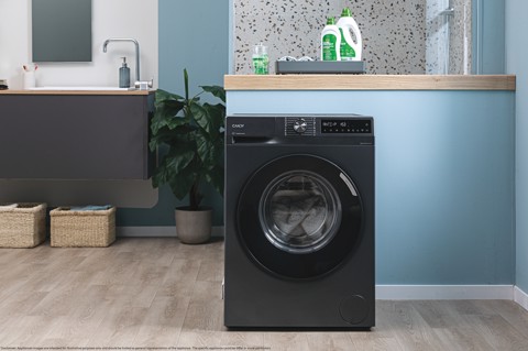 Candy ProWash 500, Lavatrice Slim 8 KG, 10% più efficente della classe A, 1400 giri, Antracite, Inverter, Vapore, Wi-Fi, Smart Wash, BR 48B6G-S