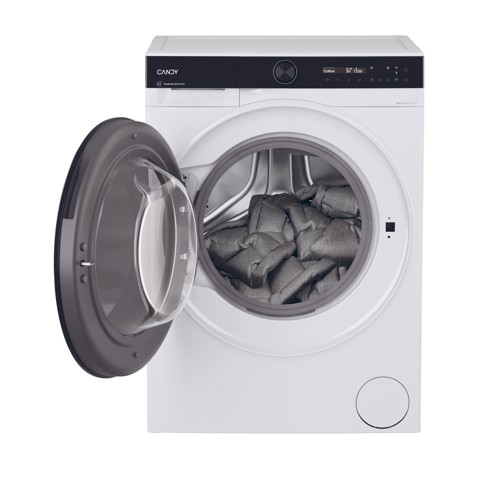 Candy ProWash 700, Lavatrice Slim 9 KG, 20% più efficente della classe A, 1400 giri, Bianco, Inverter, Vapore, Wi-Fi, BS 49SB8-S
