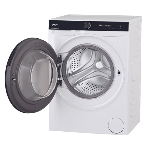 Candy ProWash 700, Lavatrice Slim 9 KG, 20% più efficente della classe A, 1400 giri, Bianco, Inverter, Vapore, Wi-Fi, BS 49SB8-S