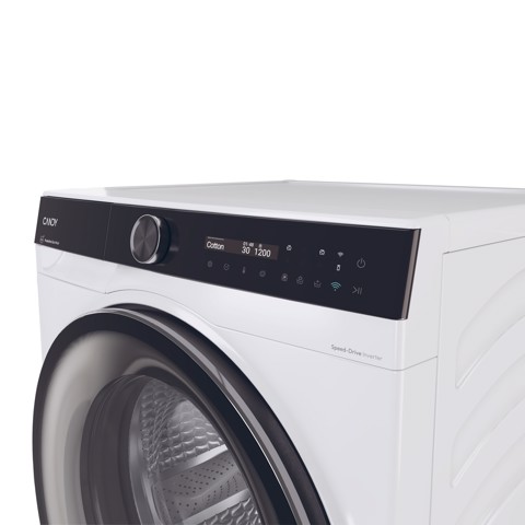 Candy ProWash 700, Lavatrice Slim 9 KG, 20% più efficente della classe A, 1400 giri, Bianco, Inverter, Vapore, Wi-Fi, BS 49SB8-S