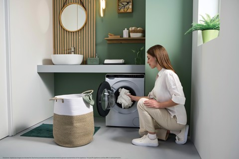 Candy ProWash 700 Mini, Lavatrice Compatta 5 KG, Classe A, 1200 giri, Bianco, Inverter, Vapore, Wi-Fi, CW50-BP12307U1-S