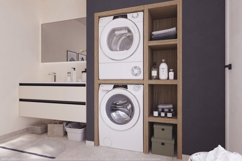 Candy RapidÓ ROE H8A3TSEX-S asciugatrice Libera installazione Caricamento frontale 8 kg Bianco