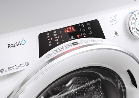 Candy RapidÓ ROW4854DWMST/1-S lavasciuga Libera installazione Caricamento frontale Bianco D