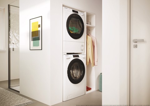 Candy Smart Pro , Asciugatrice Slim 7 KG, Classe E, Bianco, Vapore, Wi-Fi, CRO4 H7A2TBE-S