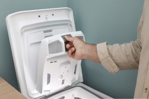 Candy TCA284TM5-S lavatrice Caricamento dall'alto 8 kg 1200 Giri/min Bianco
