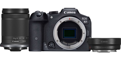Canon EOS R7 + RF-S 18-150mm F3.5-6.3 IS STM + EF- R MILC 32,5 MP CMOS 6960 x 4640 Pixel Nero