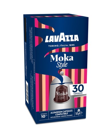 Capsule Lavazza compatibili per macchine Nespresso Original moka style 30 pz