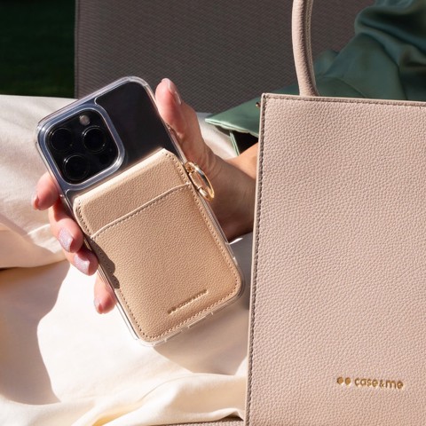 Case & Me CMCARDMIRMST portafoglio, portacarte e portadocumenti da viaggio Custodia per scheda Grigio talpa