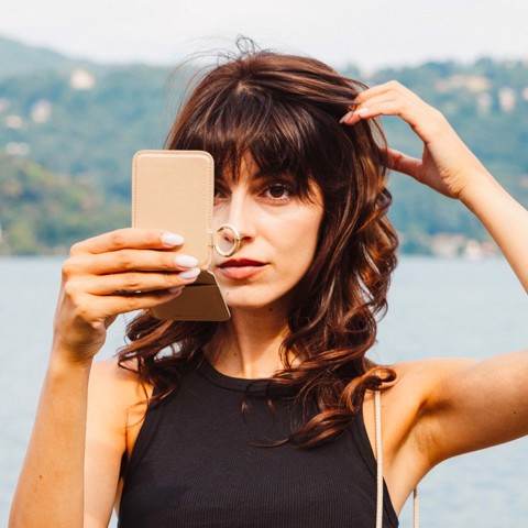 Case & Me CMCARDMIRMST portafoglio, portacarte e portadocumenti da viaggio Custodia per scheda Grigio talpa