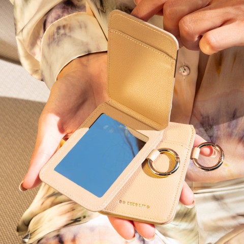 Case & Me CMCARDMIRMST portafoglio, portacarte e portadocumenti da viaggio Custodia per scheda Grigio talpa