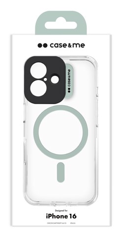 Case & Me CMCOVCASIP1661G custodia per cellulare 15,5 cm (6.12") Cover Verde, Trasparente