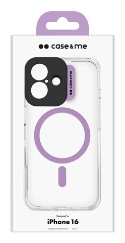 Case & Me CMCOVCASIP1661P custodia per cellulare 15,5 cm (6.12") Cover Rosa, Trasparente