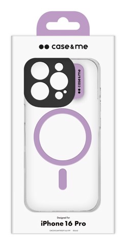 Case & Me CMCOVCASIP1661PP custodia per cellulare 16 cm (6.3") Cover Rosa, Trasparente