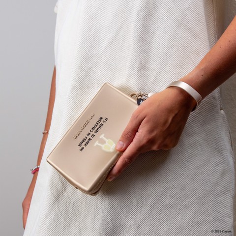 Case & Me CMEMIPBAGCUSTS2 custodia per cellulare Fascia da braccio Oro