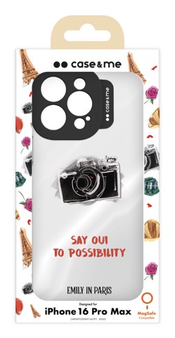 Case & Me CMEMIPCOP1667P1 Cover Nero, Trasparente