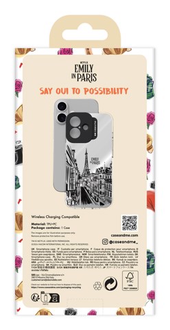 Case & Me CMEMIPCOVIP16612 Cover Nero, Bianco iphone 16pro