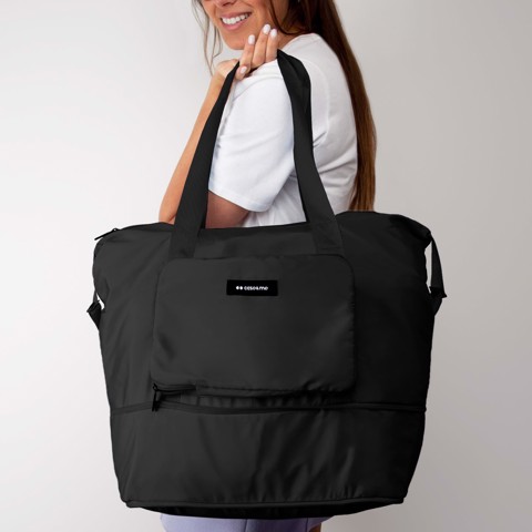 Case & Me CMFOLDBAGK borsa e tracolla Nero Donna Borsa convertibile