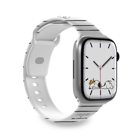 Case & Me CMPNUTSAWATCHB40S1 accessorio indossabile intelligente Cinghia Nero, Bianco Silicone