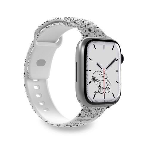 Case & Me CMPNUTSAWATCHB44S1 accessorio indossabile intelligente Cinghia Nero, Bianco Silicone