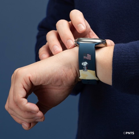 Case & Me CMPNUTSAWATCHB44S3 accessorio indossabile intelligente Cinghia Beige, Blu, Bianco, Giallo Silicone