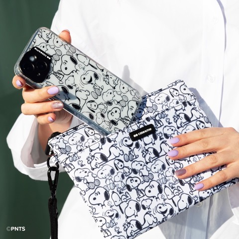 Case & Me CMPNUTSCOVIP15611 custodia per cellulare 15,5 cm (6.1") Cover Nero, Bianco