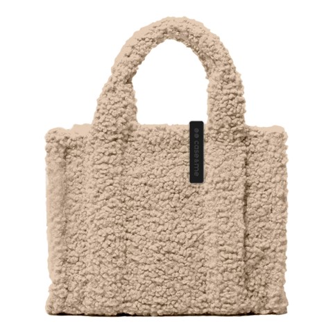 Case & Me CMWINTERTOTEBAGI borsa e tracolla Sintetico, Lana Beige Donna Borsa a mano